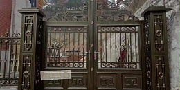 中式铝艺庭院门