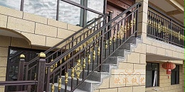 铝艺楼梯扶手定制案例