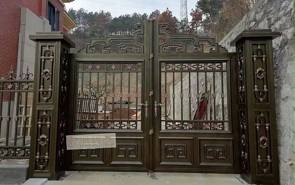 中式铝艺庭院门